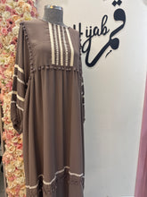 فستان كريب خشن نيود