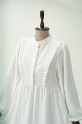 فستان زمزم ابيض