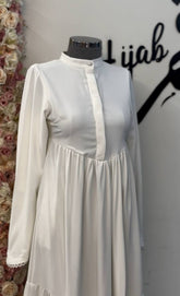 فستان الضحى ابيض