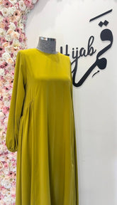 فستان العفاف خردلي