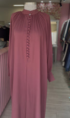 فستان سحبة مع أزرار ناعم one size