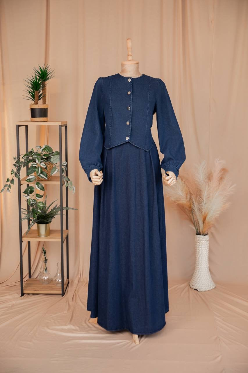 طقم مسلمة جينس