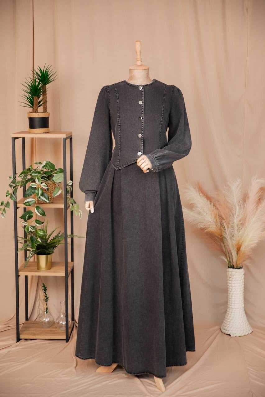 طقم مسلمة جينس