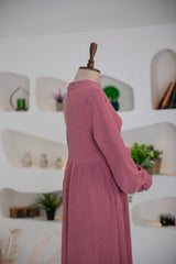 فستان رقية زهري