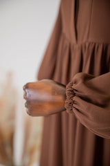 فستان ساره عسلي