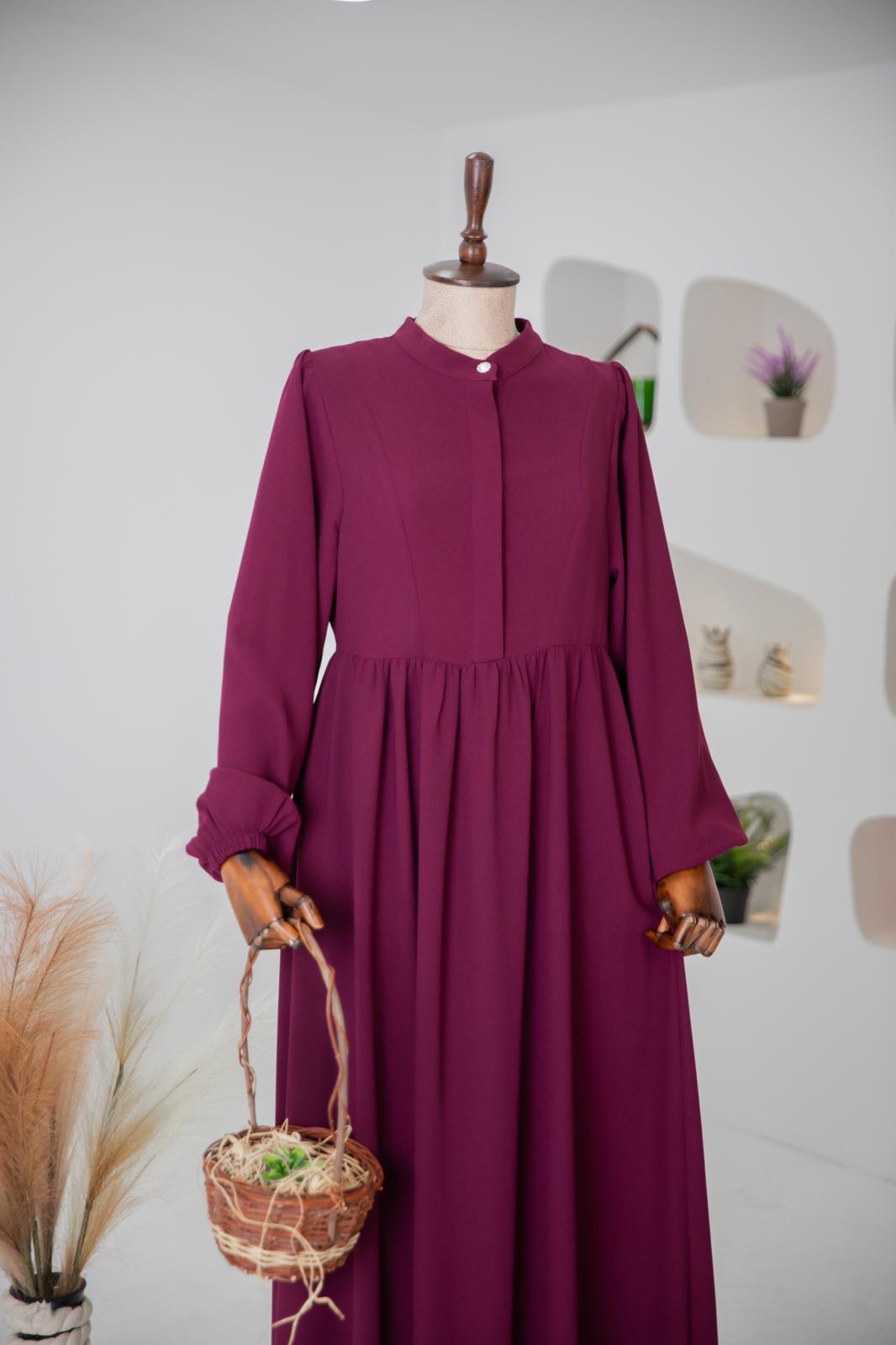 فستان ساره فوشي غامق