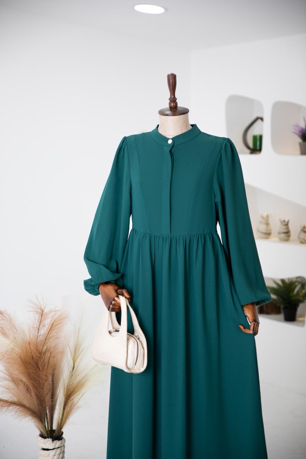 فستان ساره أخضر